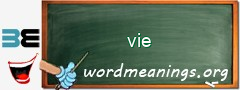 WordMeaning blackboard for vie